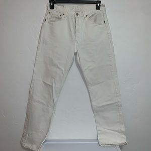 Vintage White Levi’s 501’s